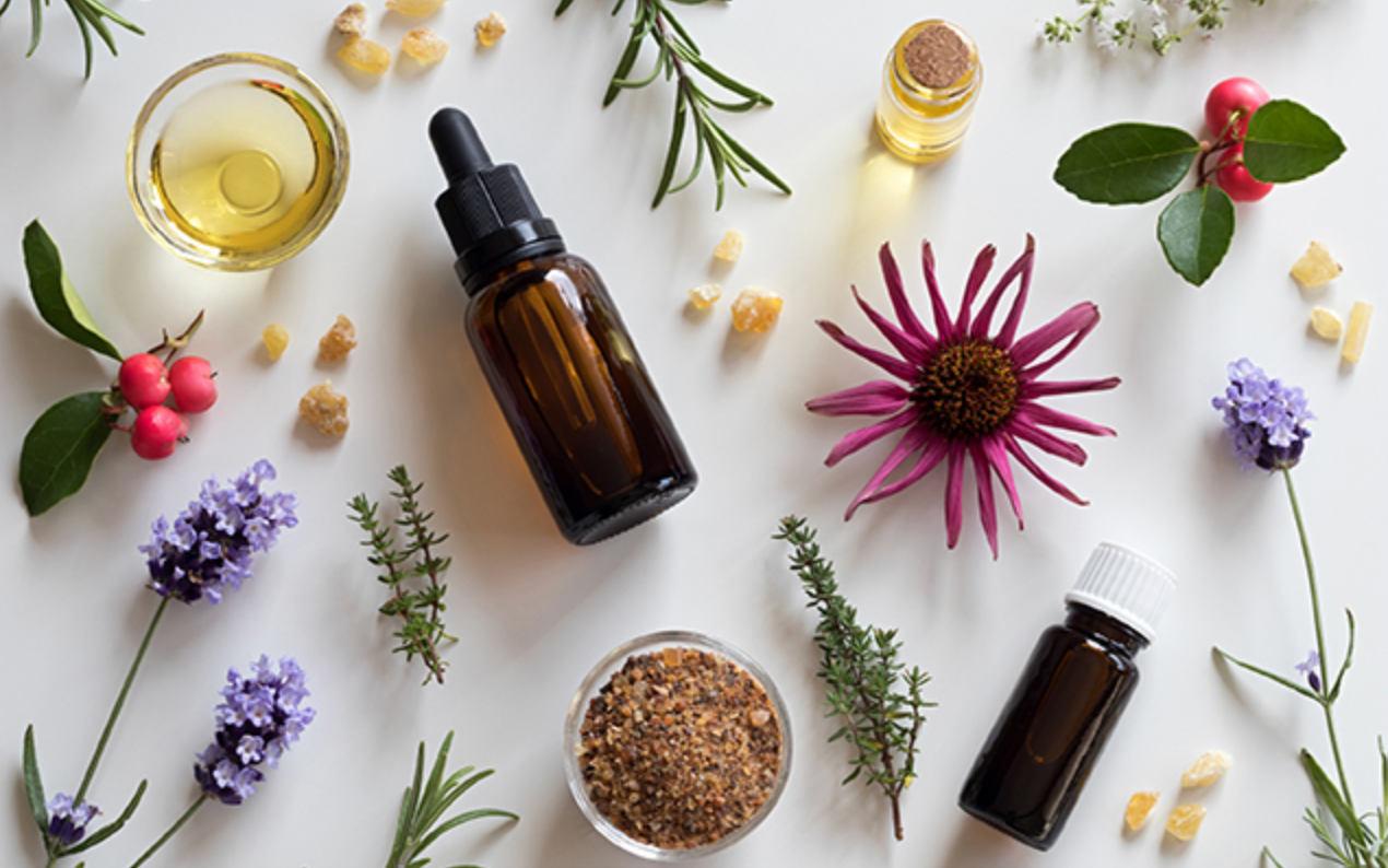 Botanicals Extracts, Carrier Oils, Essential Oils, Hydrosols and Deionised Water and Fragrances