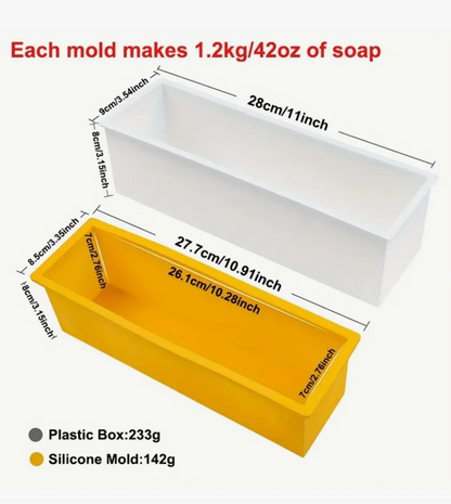 Rectangular Silicone Plastic Box Loaf Mould