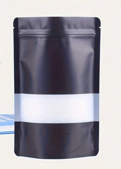 Resealable Matte Black Pouch