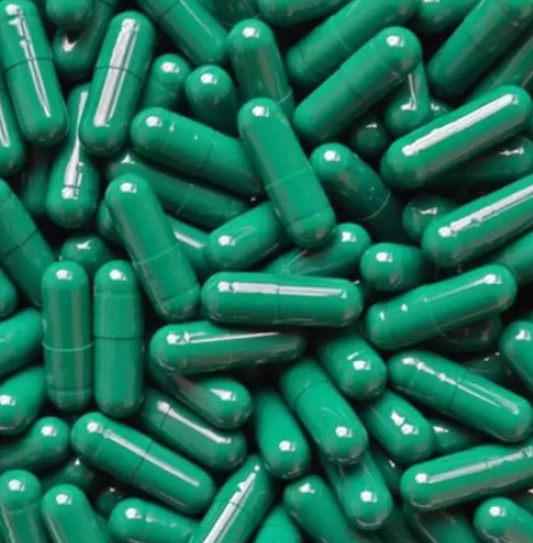 Green Gelatin Capsules Size 0