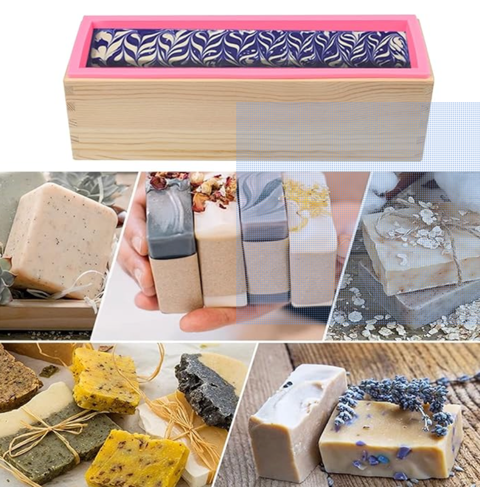 Rectangular Silicone Wooden Box Loaf Mould - With Lid