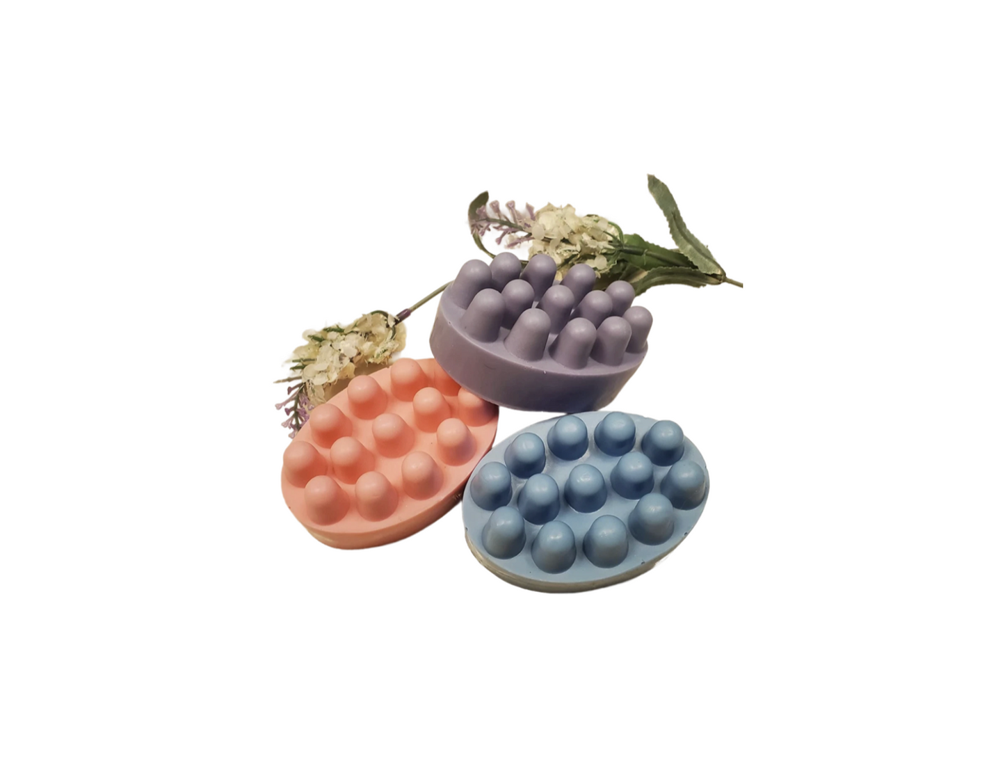 4 Cavity Massage Bar Silicone Soap Mould