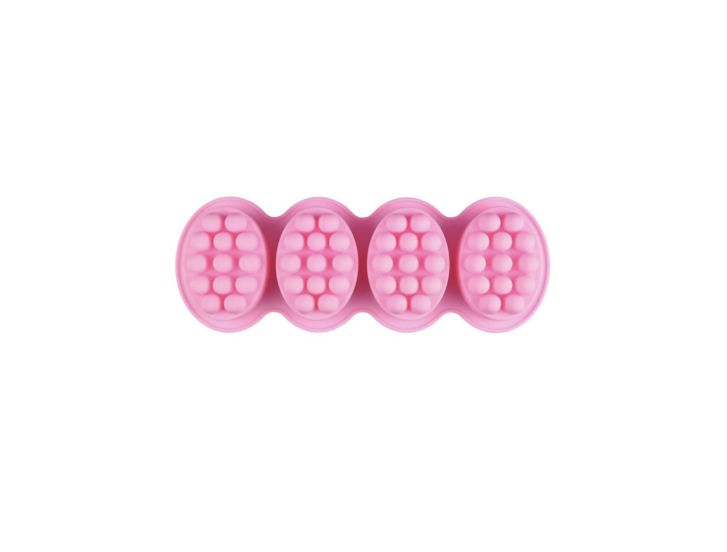 4 Cavity Massage Bar Silicone Soap Mould
