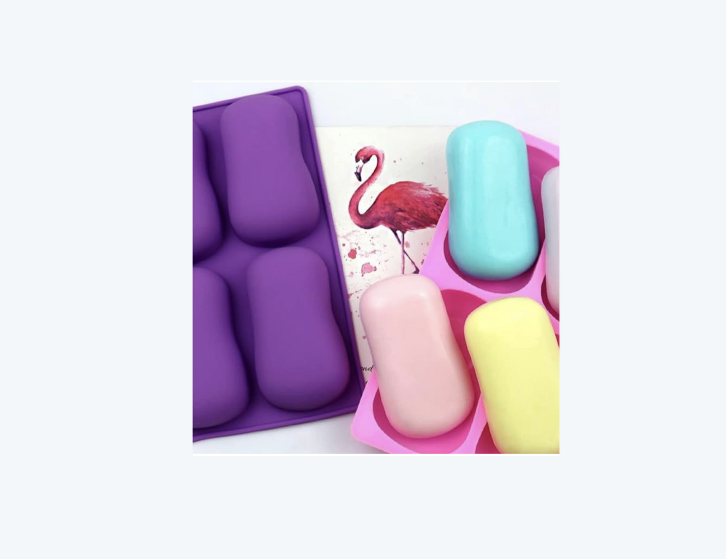 6 Cavity Oval Silicone Mould