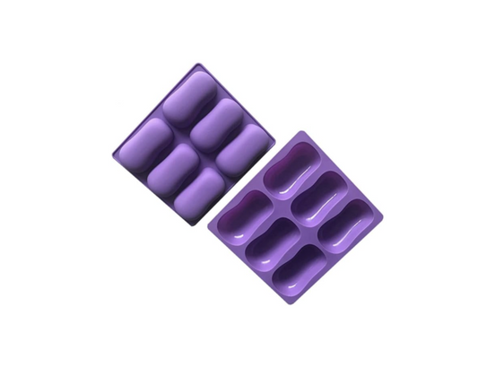 6 Cavity Oval Silicone Mould