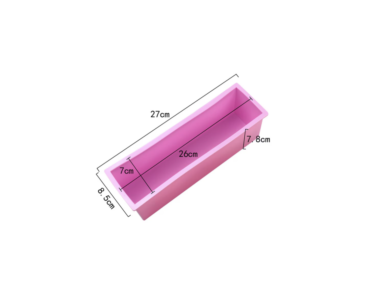 Flexible Rectangular Silicone Mould 1200ml / 1.2 litre
