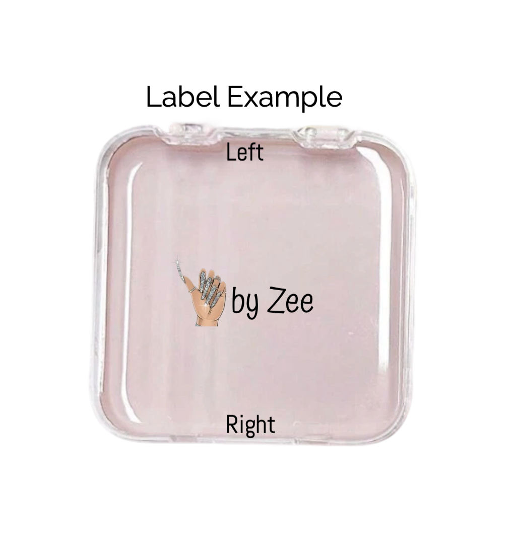 Press-On Storage Box Label